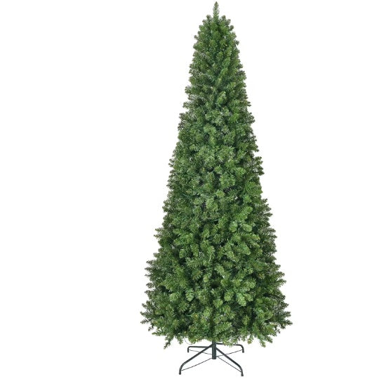 7.5Ft Pre-Lit Premium Snow Flocked Hinged Artificial Christmas Tree With 350 Lights