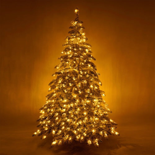 7.5 Feet Artificial Christmas Tree With 400 LED Lights And 1050 Bendable Branches, Christmas Tree Holiday Decoration, Creative Decoration Tree